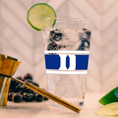 Image of Logo Brands NCAA 16 oz Pint Glass - Durable Glass With Bold Team Color- Chip-Resistant Rim Drinkware For Fans, Tailgates, Home Bars & Everyday Use
