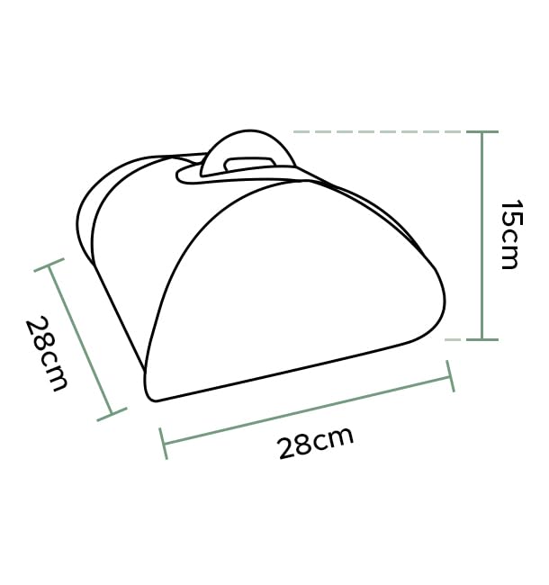 25 Cajas para Tartas de Cartón, 28x28x15cm, Color Kraft, Caja con Asas, Caja Cartón Mariposa, Automontable, Tartas, Pasteles, Pastelería, Apto para Congelación