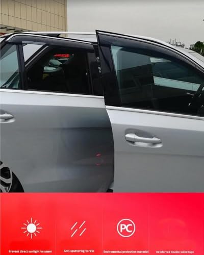 Pare-soleil déflecteurs Kia Mohave anti pluie vitre - 3