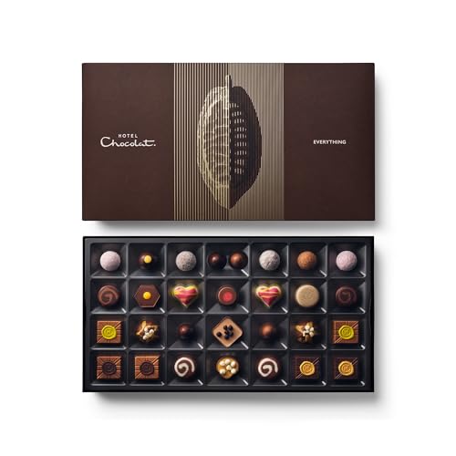 Image of Hotel Chocolat Chocolate Gift Box - Assorted Milk, Dark & White Chocolates, 29 Pieces, Luxury Chocolate Gift
