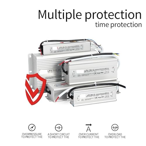 Alimentation LED 12V 100W IP67 étanche AC-DC pour ruban et éclairage extérieur