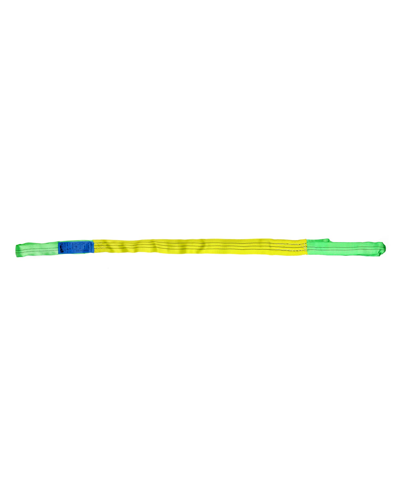 QWORK Lot de 2 sangles de levage en polyester de 5,1 cm x 1,5 m, sangles de treuil verticales de 1,9 kg, tour de cou de 1,596,6 kg, panier de 3,99 kg