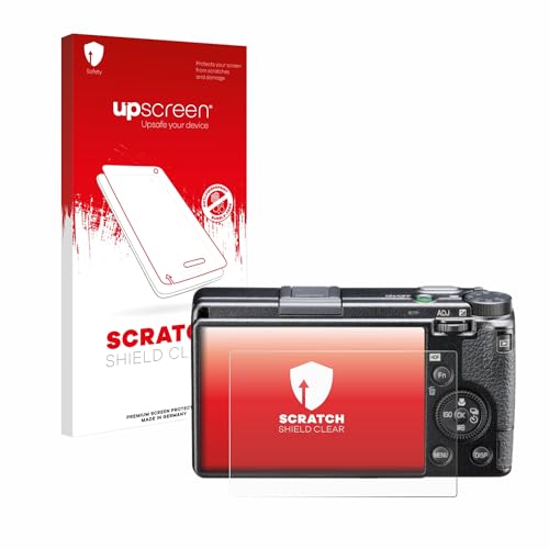 upscreen Scratch Shield Screen Protector compatible with Ricoh GR III HDF - HD-Clear, Anti-Fingerprint