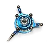 COPTERX 450 Metal CCPM Swashplate for Align Trex 450 V2 V3 Sport RC Helicopter (Blue)