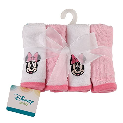 Disney Minnie Mouse Washcloth Set, Pink