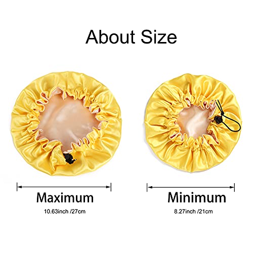 Satin Bonnet Sleep Cap 3Pcs Adjustable Bonnets For Kids Baby Children Infant Newborn Girls Boys Reversible Toddler Bonnet For Curly Hair Natural Hair Double Layer Satin Hair Bonnet For Sleeping #TOP2