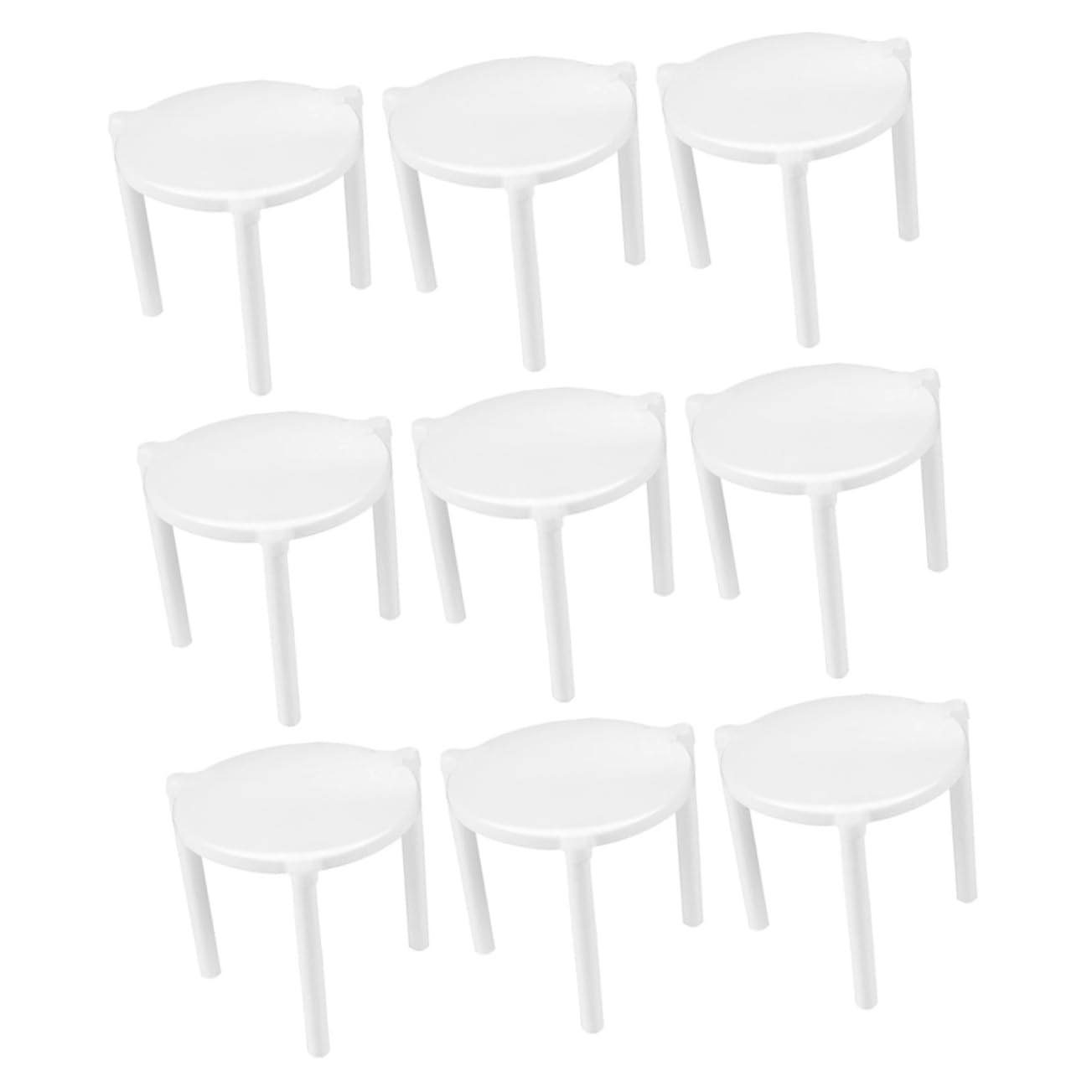 COLLBATH 200pcs Pizza Stand Pizza Support Frame Pizza Holder Saver Tabletop Tripod Pizza Saver Tripod Pizza Serving Tray Pizza Takeaway Pizza Table Pizza Savers Saver Stand Plastic White