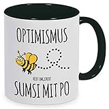 Größe: 9,5cm x 8,5cm. 330ml. Hochweiss-glänzend. Innenseite & Henkel schwarz