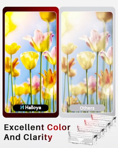 Halloya 117A Toner Set Kompatibel für HP 117A für MFP 178nwg für HP Color Laser MFP 178nwg 179fwg 179fnw 178nw 150nw 150w 178 179 W2070A W2071A W2072A W2073A (4-Pack)