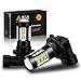 Alla Lighting HB4 9006 LED Fog Light Bulbs Xtreme Super Bright 80W High Power Chipsets 12V for Cars, Trucks, SUVs, Vans, 6000K Xenon White