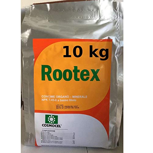 ROOTEX concime organo minerale NPK 7 45 6 induttore dell’attività radicale 10 KG