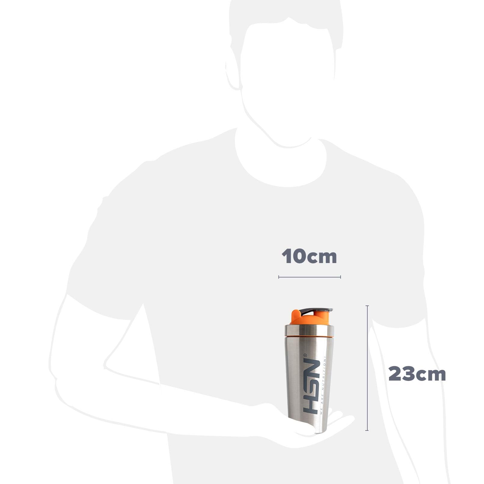 HSN Shaker We Are Nutrition! Acero Inoxidable | 739ml | Vaso Mezclador con Óptimo Sistema de Mezclado en la Tapa, Cierre Anti-Fugas | Sin Olores | Fácil Limpieza