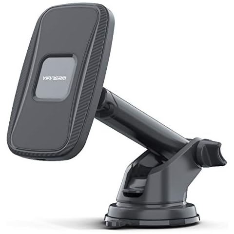 YIANERM magnetic car wireless charger, 15W 10W 7.5W 5W QI fast charging magnetic car charger phone holder, suitable for vents & dashboard & windshield, compatible with iPhone &Samsung&Huawei Cover