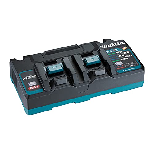Makita 191N14-5 DC40RB 40V Max Li-ion XGT Twin Port Charger, Black, 176 mm