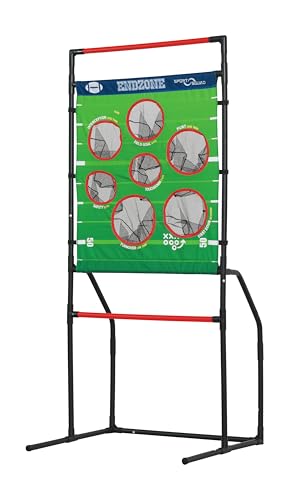 JOOLA Sport Squad Endzone Challenge 2 in 1 Football Toss and Flying Disc Toss - Backyard and Lawn Game for Indoor and Outdoor Use -Practice your...