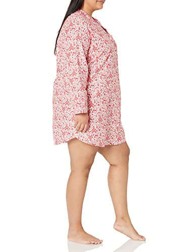 Image of Amazon Essentials Women's Woven Flannel Notch Collar Nightgown (Available in Plus Size)
