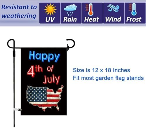 CDLong 12 Pc Double Sided 12 x 18 Inch Multicolored Occasion Yard Flags, Homeowner Garden Decor