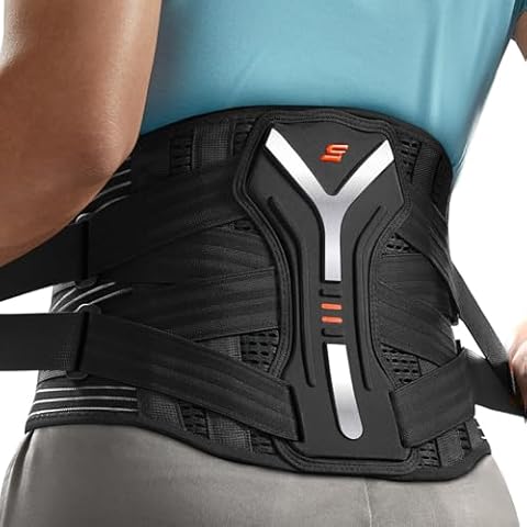 SueStar Back Brace for Lower Back Pain Relief with Y-Shaped Bionic Support System, Breathable Mesh Fabric Lumbar Support Belt for Men/Women, Immediate Relief from Sciatica, Herniated Disc, Scoliosis Cover