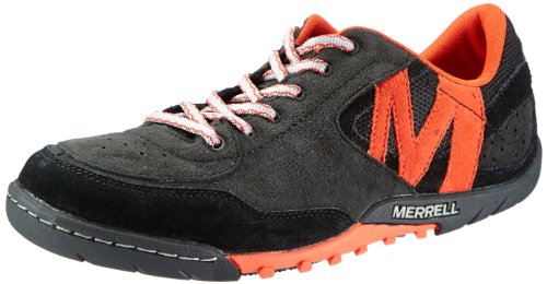 Merrell Sector Range Low-Top Homme : chaussures de marche urbaines en cuir marron confortables