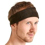 CHARM 日本製 タオル のびのび ヘアバンド [ フリーサイズ/ブラウン ] 抗菌 防臭 パイル地 ターバン スポーツ