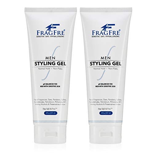 "FRAGFRE Hair Styling Gel, 8 fl oz, Extra Hold, Non Toxic &amp; Flaky, Alcohol Free, Unscented, Color Safe, Provides Strong Firm Hold, No Residue, For Men and Women"