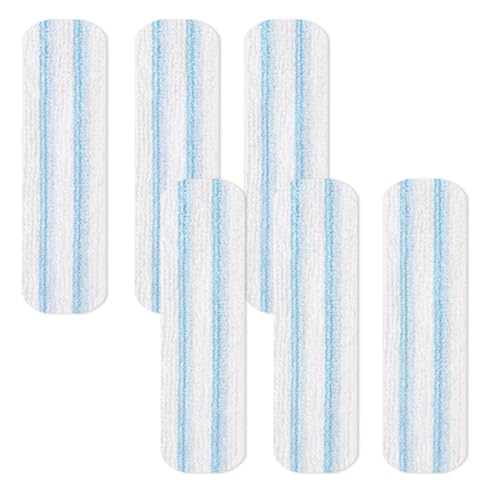 6 Piezas Para Vileda H2pro Recambio Fregona Mopa Plana Kit, Microfibra, Lavable A Máquina, Reutilizable, Fácil De Instalar, Elimina Manchas Fácilmente, Apto Para Todo Tipo De Suelos Duros