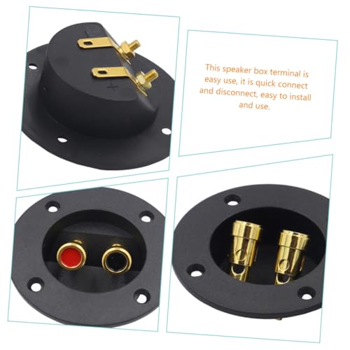 Terminal para altavoz de coche Kisangel con placa de presión dorada premium 3
