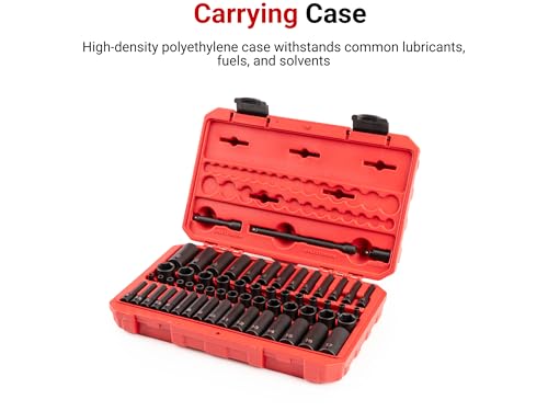 Image of TEKTON 1 /4 Inch Impact Socket Set, 61-Piece | SID90403