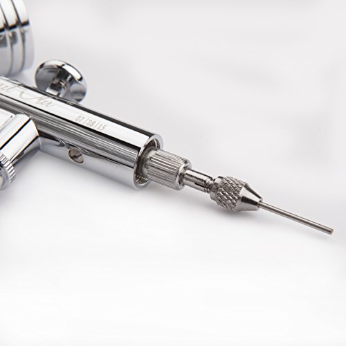 130K Airbrush Kit,Fy-Light Dual Action Air Brush Kit Spray Gun Air Hose with 0.2mm/0.3mm/0.5mm Needle for Complete Set for General-Purpose Art-and-Craft Projects Tattoo Makeup Nail Model-Railroad