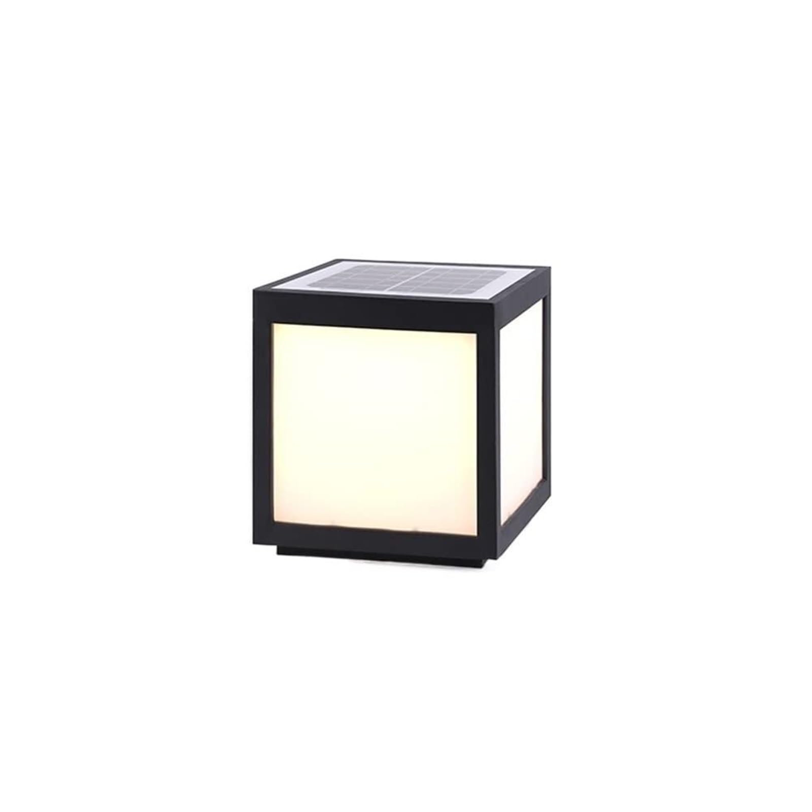 QUSYZD Solar Post Lights Lights Outdoor Solar Energy Outdoor Ip65 Rainproof Show Lawn Column Headlight Illumination Decoration Commercial Business Villa Garden Pillar Lantern,Warm Light