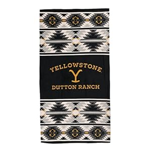 Northwest Yellowstone Beach Towel,Cotton, 30″ x 60″, Aztec Stripe