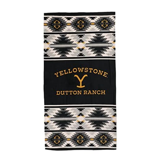 Northwest Yellowstone Beach Towel,Cotton, 30" x 60", Aztec Stripe