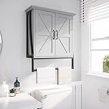 Bathroom Cabinet Wall Mounted - MXARLTR Bathroom Wall Cabinet Over The Toilet with Adjustable Shelf,...
