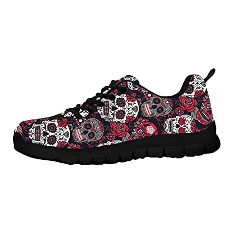Howilath Skull Floral Purple Trainers Cover