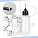 BAMTTOO 10ml Precision Tip Applicator Bottle Squeeze Bottle for Tattoo Ink, Glue Applications, Craft & Oil, 10pcs Needle Tip Bottles