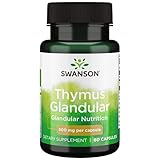 Swanson Raw Thymus Glandular 500 Milligrams 60 Capsules
