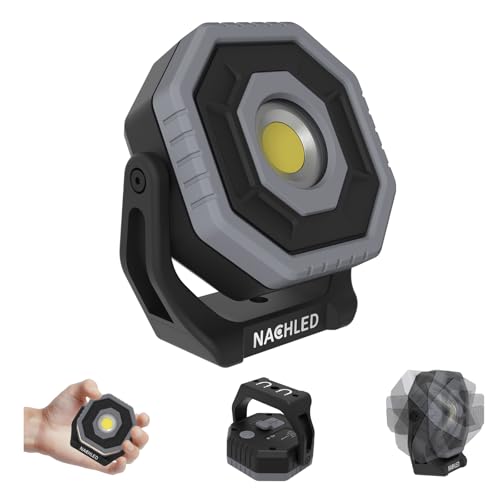 Work Light，800lm Pocket Magnetic Light，Type-C Rechargeable 2600mAh, 360° Rotating Mechanic,...