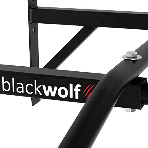 Barra Fixa Mista Parede Pull Up Bar Academia Musculação Calistenia Blackwolf