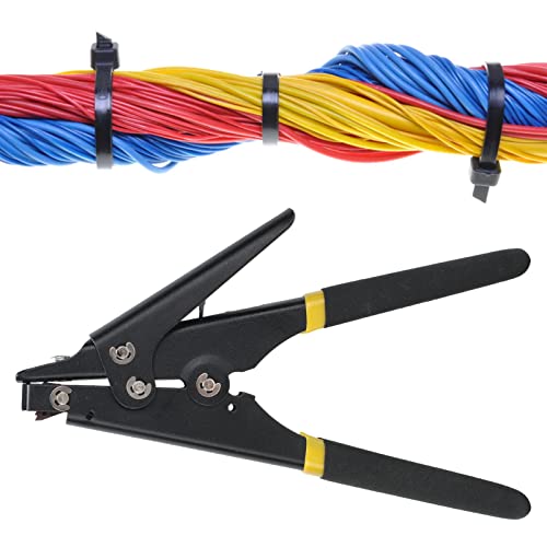 Zip Tie Fastening Tool, Cable Tie Comfortable Grip Labor Saving, Adjustable Tension Portable Self-locking Cable Zip Ties, for Tensioning and Cutting