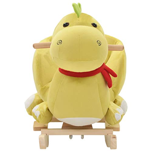 vidaXL Schaukeltier Drachen Plüsch Schaukelpferd Kinder Baby Schaukelspielzeug – Bild 4