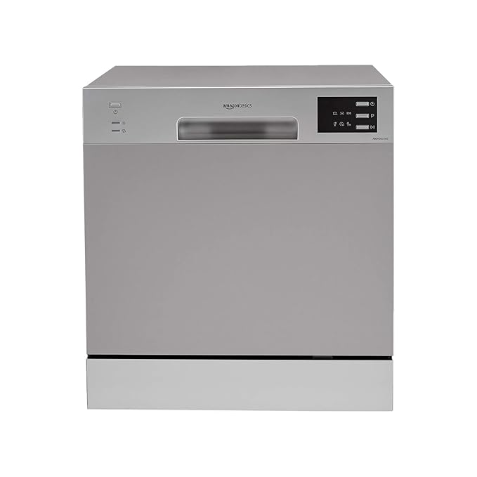 AmazonBasics 8 Place Setting Dishwasher (2021, Silver) at Rs. 12990