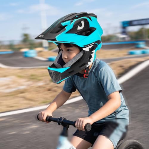Casco de bicicleta infantil para parques y pistas de patinaje con barbilla desmontable 3