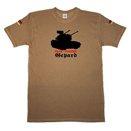 T-shirt tropical Flakpanzer Gepard blindé respirant et ultra résistant en grande taille 3XL