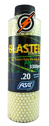 First and Only Airsoft Blaster .20 Tracer BBS y Parche 3300 Botella de Disparo para Pistolas y Pistolas de Calidad