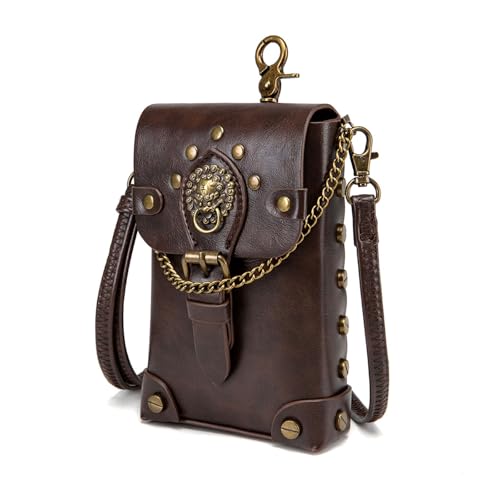 Sac à bandoulière punk femme ceinture ajustable accessoire costume cosplay cuir