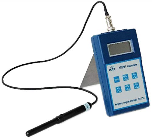 Medidor de campo magnético AC DC Gauss Tesla con adaptador