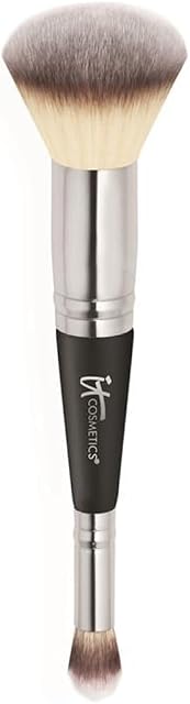 IT Cosmetics Heavenly Luxe Complexion Perfection Foundation Make Up Brush #7, Double-Ended and Multi-Use for Seamless Application