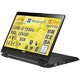 【整備済み品】FUJI TSU ノートパソコン／12.5型 タッチパネル／第7世代 Core i5／P728／メモリ 8GB／SSD 256GB／Windows 11 Pro／MS Office 2019／Type-C／無線WIFI／Webカメラ／指紋認証