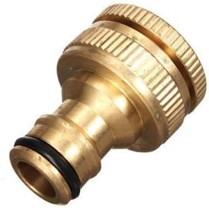 Brass Faucet Adapter, Washing Machine Tap Connector, Standard Wash Machine Faucet Adapter, Tap Connector, Household Hose Faucet Connector, Washer Tap & Hose Adaptor, Laundry Accessory Connector