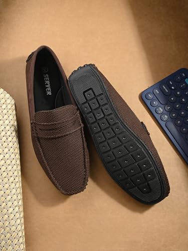 Image of Server Mens Knit Loafers S59 Lightweight Shoes Men's Loafer